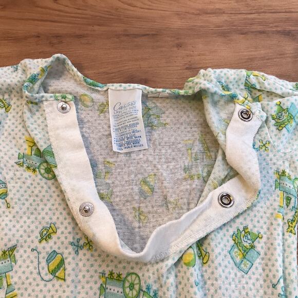 Vintage Carters Nightgown Nightdress Short Sleeve Top Layette Set Baby Newborn - Picture 10 of 11